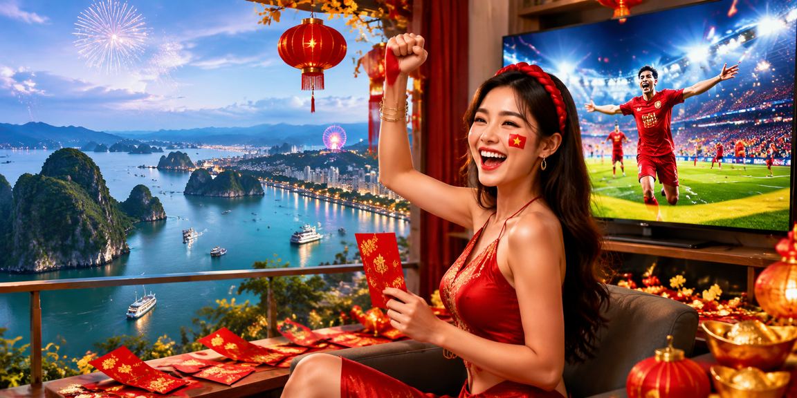 Khung cảnh Hạ Long với đèn lồng nhắc về giải trí cân bằng